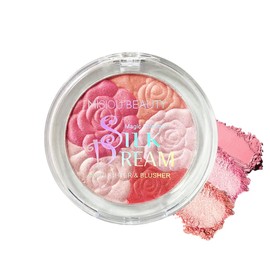 Highlighter Blush Powder, Shimmer Rouge Puder Highlighter Palette, Hochpigmentiert Rouge Makeup, Wasserfest & Schweißfest Highlighter Blush mit Ultra Schimmernden Finish, Weicher & Strahlender Effekt