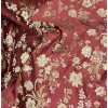 wowfabric4less123 Ruby Red Gold Green Upholstery Jacquard Brocade Fabric 54”