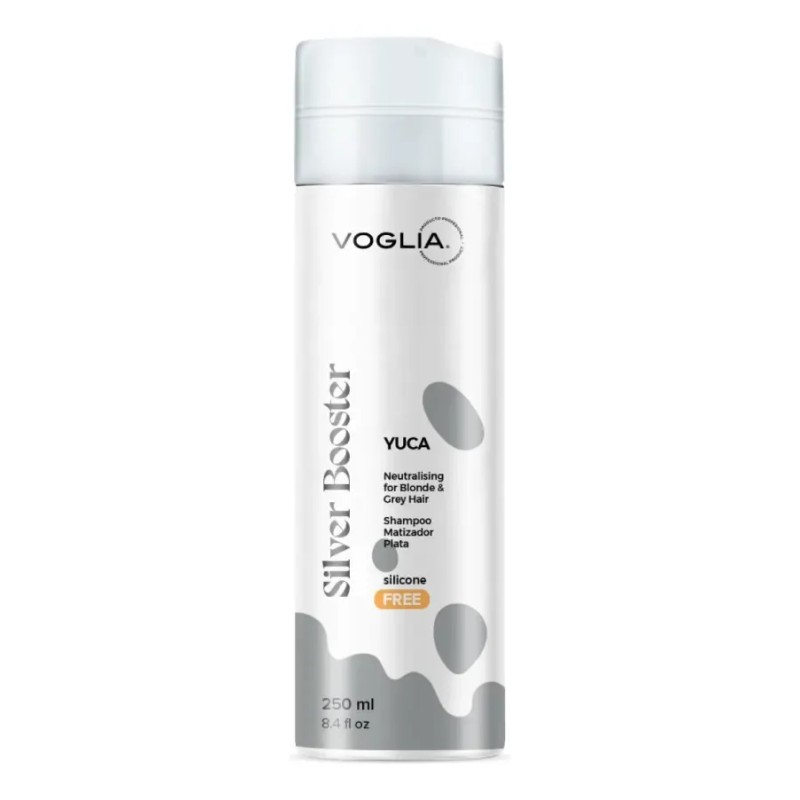 Pack Voglia Shampoo Matizador Plata + Tratamiento Reparador