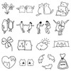 INKARTLINK Temporary Tattoos, Semi-Permanent Tattoo, 16 design/1 set Premium Easy