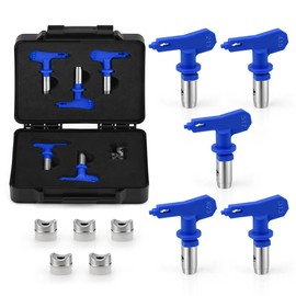 Spray Tips for Airless Sprayer,Reversible Airless Spray Tips 5 Pieces,Use Mini Boxes for Storage, Convenient to Carry(211, 313, 415, 517, 623)