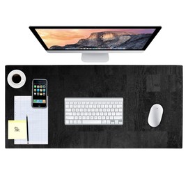 Corkor Cork Desk Pad – Table Mat - Vegan Leather – Cruelty Free – Eco Friendly - Black