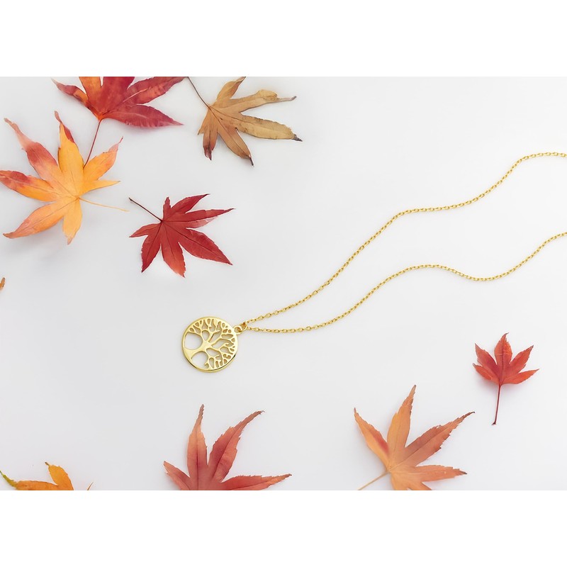 Sofia Milani - Women's Necklace 925 Silver Tree Circle Pendant,