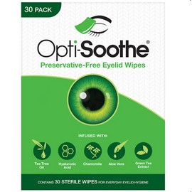 Opti-Soothe Preservative Free Eyelid Wipes 30 Wipes