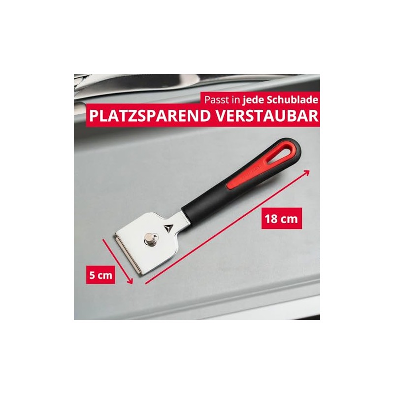 Westmark Ceramic Hob and Cleaning Scraper, with 5 Cleaning Blades,