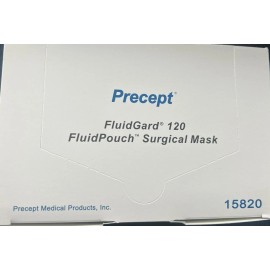 Precept FluidGard 120 Fluid Pouch 15820 Surgical Mask 50 Count Each DAMAGE Lot