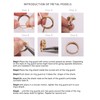 ELETIUO 13 Pack Filled Silver Metal Ring Guard with 4
