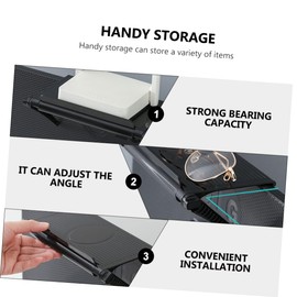 CAXUSD Display Shelf Adjustable Mount Stand Laptop Monitor Screen Shelf Computer Shelf Platform Abs Black