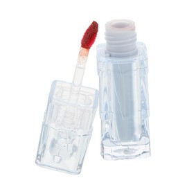 FRCOLOR Brillo Labial Líquido con Efecto Glitter Gloss Hidratante para Labios Acabado Espejo Aplicación No Pegajoso para Uso y Estudiantes Semi Maduración Roja