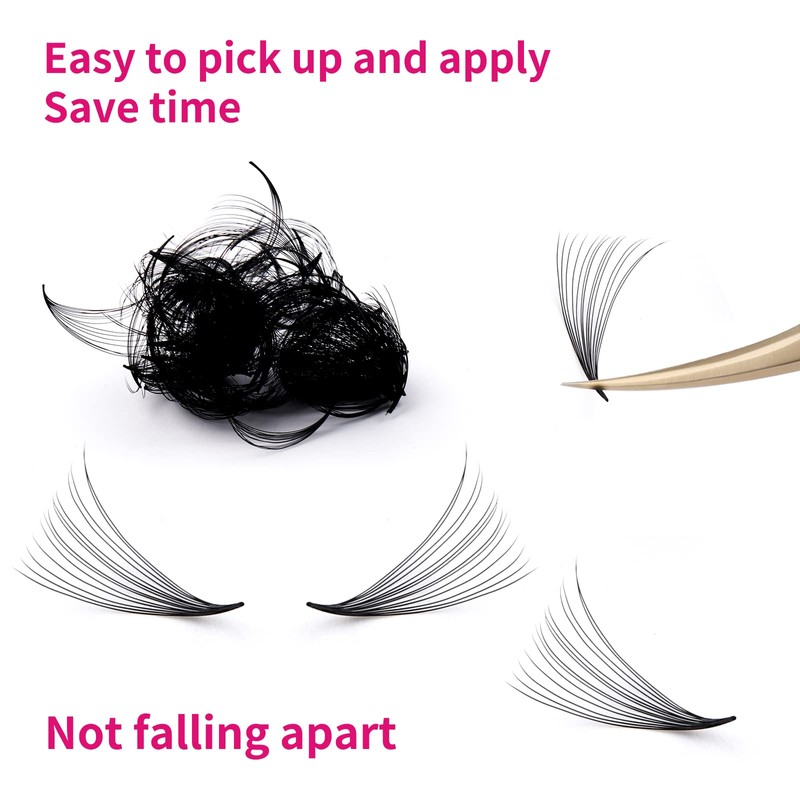 Premade Volume Eyelash Extensions 14D 0.05 D Curl 1000pcs Russian