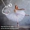 BAOWING Ballerina Ballet Necklaces Gifts for Little Girls,Dancer Recital Gifts