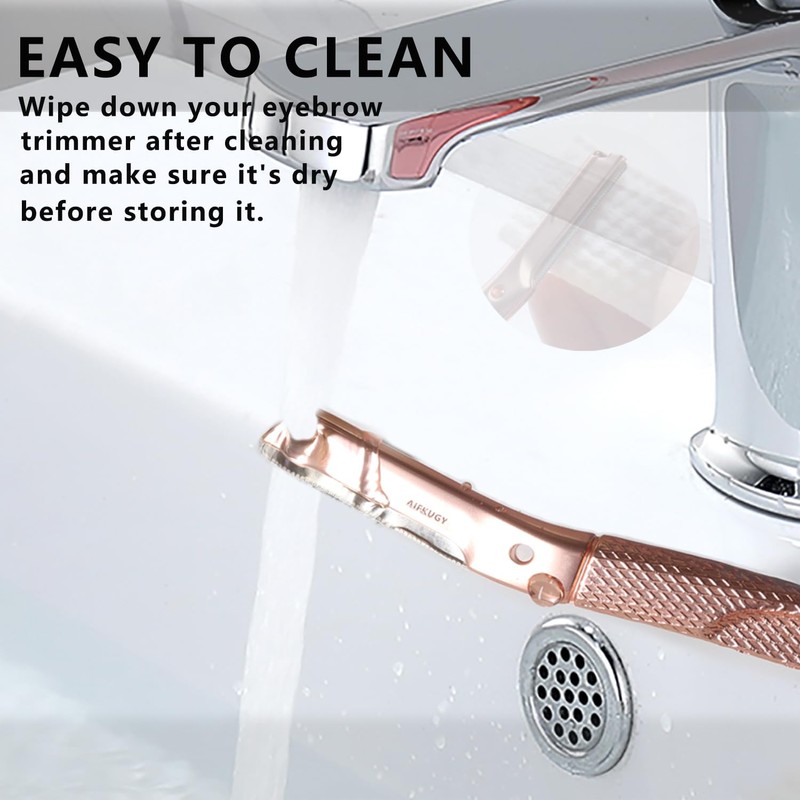 Eyebrow Razor, AIFKUGY Manual Face Razor, Reusable Razors with 10pcs