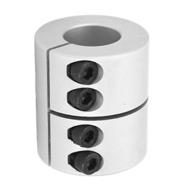 Tyenaza Rigid Coupling with 20 mm to 20 mm Bore, L45 x D40, Shaft Clamp Coupling with High Torsion, Rigid Stepper Motor Wheel Clutch Connector for Servo Motor 4000 RPM
