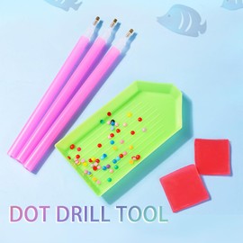 HZXINYI Diamond Art Pen, Diamond Art Accessories Tools Set with Diamond Trays and Diamond Painting Glue for Diamond Painting, Embroidery, Cross-Stitch, Nail Art