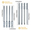 16pcs 1/4" Hex Shank 100mm/4 Inch Long Screwdriver Bit Sets,