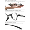 VEVESMUNDO Reading Glasses Round Men Women Flexible Bendable Eyeglasses Readers