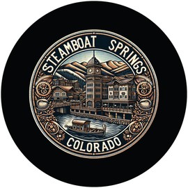 Steamboat Springs Colorado Souvenir Home Decoration Coaster Paper 4 Pack