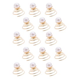 Felimoa Screw Pin Pearl Hair Ornament Hair Clip Hair Set Formal 15-Piece Set