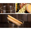 2 Pcs (350ml/11.8oz) Clear Cylindrical Empty High Borosilicate Glass Bottle