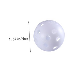 Totority 24Pcs Air Flow Golf Training Balls Lightweight Hollow Balls for Practice Durable Simulates True Ball Flight White Color