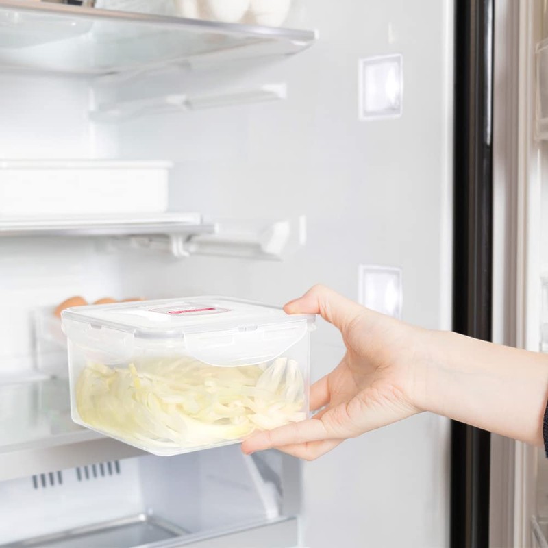 ベストコ ロック&ロック クラシック 1.2L 保存容器 正方形 グレー HPL822DG