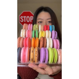 Gourmet French Macaron Gift Box - 24 Assorted Macaron Flavors, Gourmet Cookie Gift Box, Macaroon