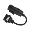 OBD2 30Pin‑16Pin Diagnostic Cable Adapter 250mm/9.8in Length Replacement for IVECO