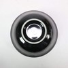 Chinese Single Item, Black Glazed Silver Dragon Crest 6.8 Shallow