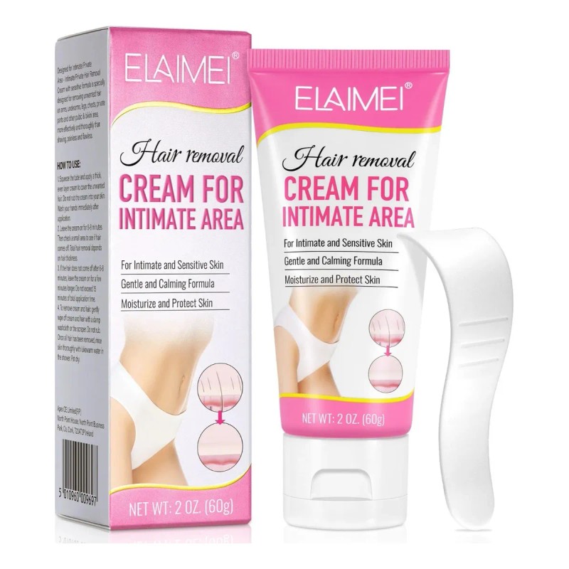 Crema Depiladora Suave Con La Piel Areas Intimas Sin Dolor