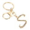 PATIKIL Initial Letter Keychain, Letter S Charm with Crystal Diamonds