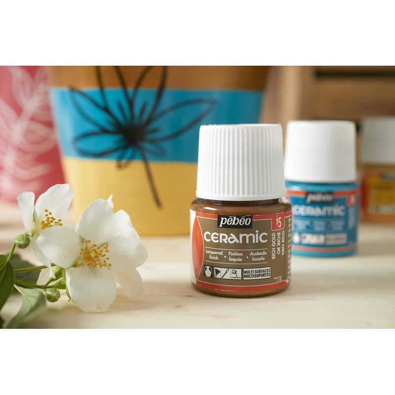 Pebeo 45 ml Paint, Liquid Light Violet, 4.5 x 4.5