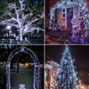 JMEXSUSS 4 Pack 100 LED Solar String Lights for Outside,