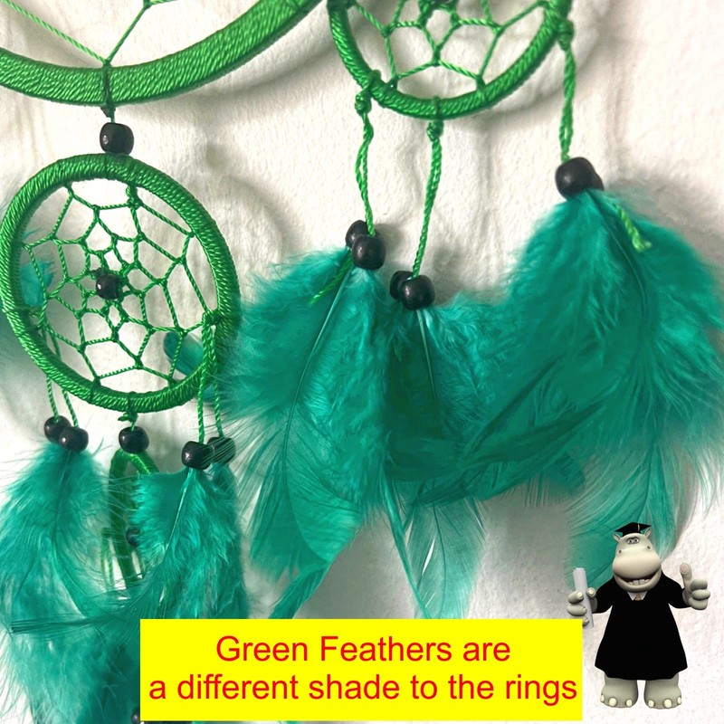Smart Hippo Large Green Dream Catcher