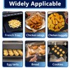 100Pcs Air Fryer Paper Liners, 3Pcs Reusable Oven Liners and