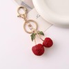 ZCCHSYQI Cherry Keychain Bag Purse Charms Sparkling Crystal Accessories Cute