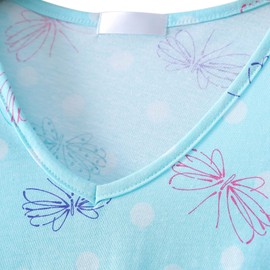 SISKIN Womens Pajama Sets - Capri Pajamas for Women Set Plus Size Sleepwear Tops with Capri Pants Summer Pjs Sets Butterfly 3XL