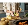 Joseph Joseph Duo Easy-Grip Straight Potato and Vegetable Kitchen Peeler,