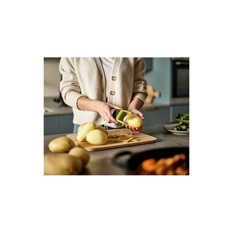 Joseph Joseph Duo Easy-Grip Straight Potato and Vegetable Kitchen Peeler,