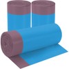 3Rolls Drawstring Small Trash Bags,4 Gallon Thicken Drawstring Small Garbage