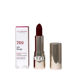 CLARINS JOLI ROUGE SATIN LIPSTICK WITH CAMELIA OIL 3.5G #769 BURGUNDY LILY