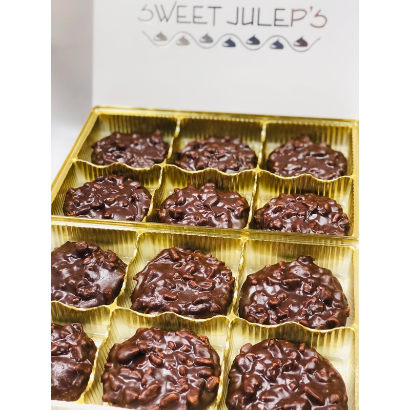 Chocolate Pecan Pralines (12 Count) | Charleston Chocolate Pralines |