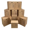 Uboxes Moving Boxes with Handles, 10 Premium Large, 18 x