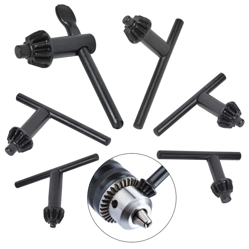 Worldity 6 Sizes Drill Chuck Key Wrench, Heavy Duty Carbon