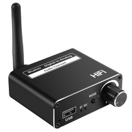 3 in 1 Coaxial Fiber Optic Bluetooth 5.0 Receiver Digital to Analog 3.5MM Audio Converter