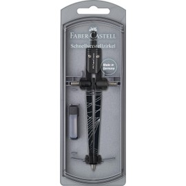 Faber-Castel 174488 - Quick adjustable compass Ultra AWF in plastic box (assorted colors)