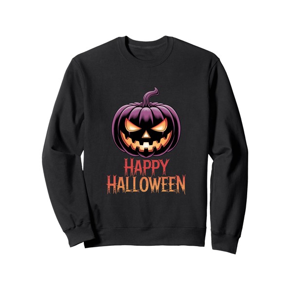 Happy Creepy Spooky Design Lantern Jack Kürbis Ideal For Sweatshirt