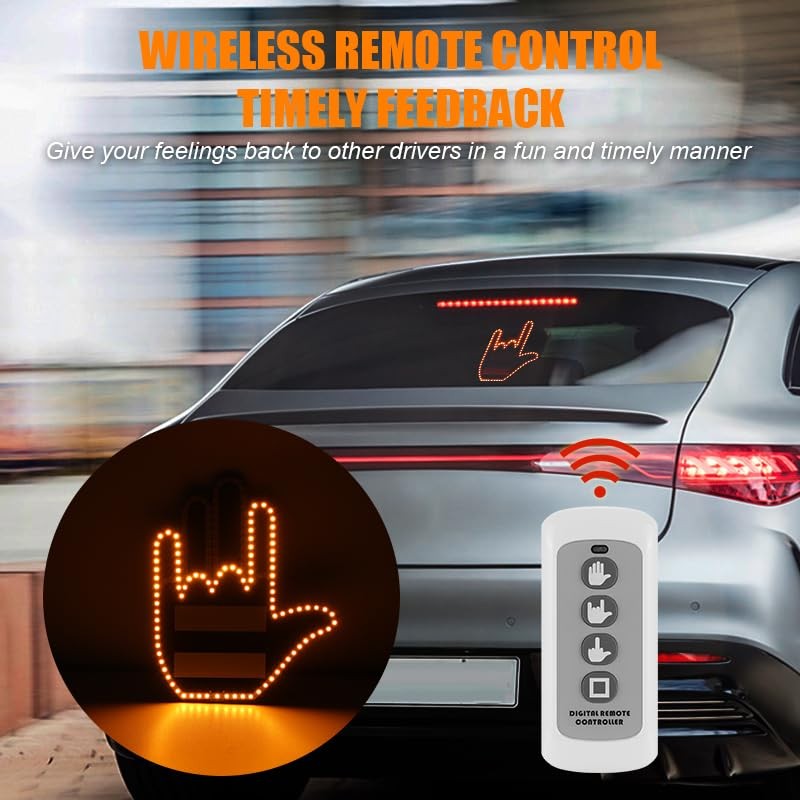 Fun Gesture LED Decorative Light, Super Bright Display, 7 Gestures,