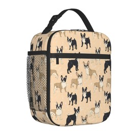 ainori - Lonchera reutilizable para niños, niñas y adultos, bolsa de almuerzo aislada para perro, bolsa de poliéster para la escuela, picnic, trabajo, viajes, playa o senderismo