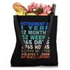 One 1 Year Til Retirement Countdown Tote Bag