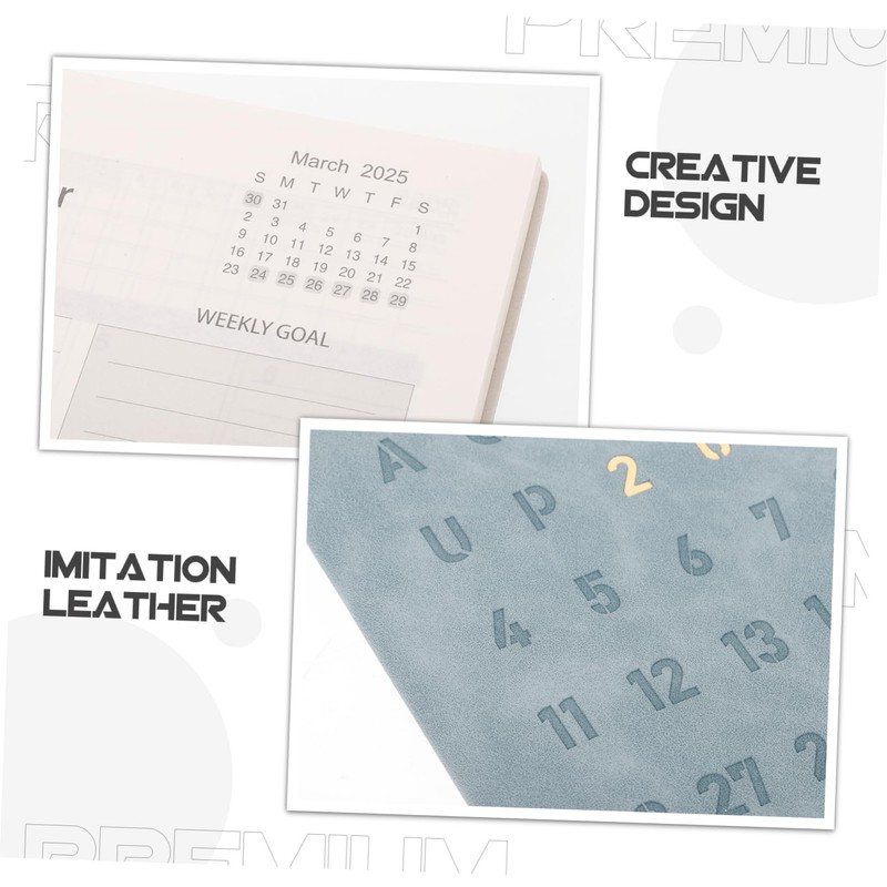 Gatuida Daily Workout Journal Blue Fitness Planner Notebook for Gym